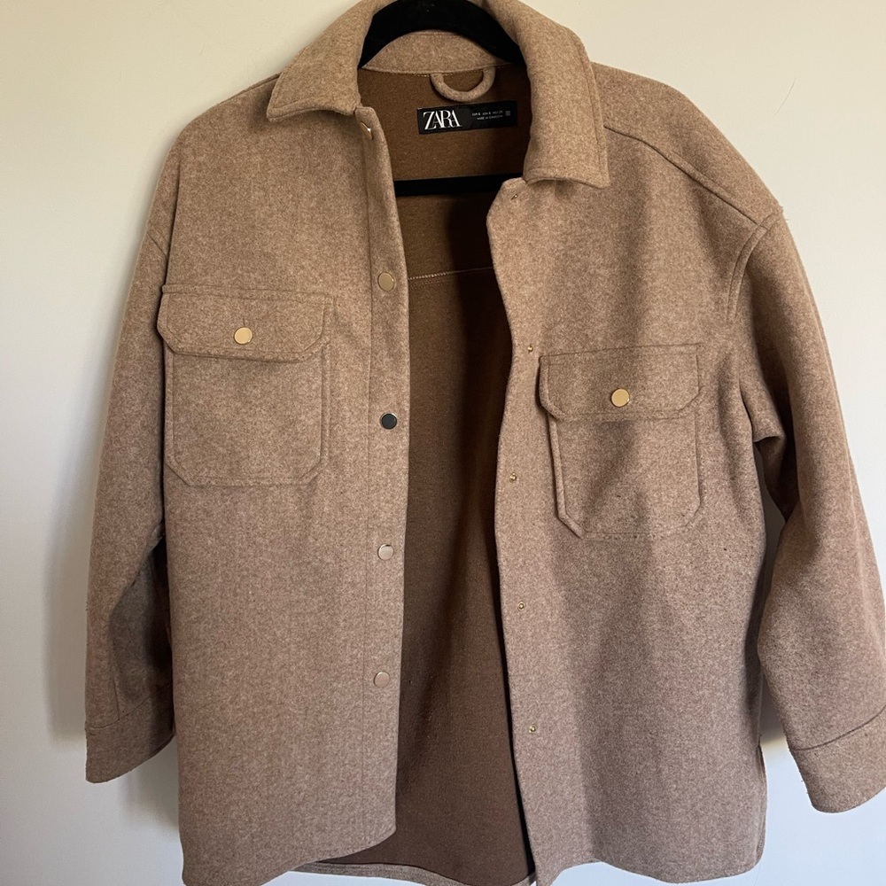 Zara Womens's Brown Shirt Jacket